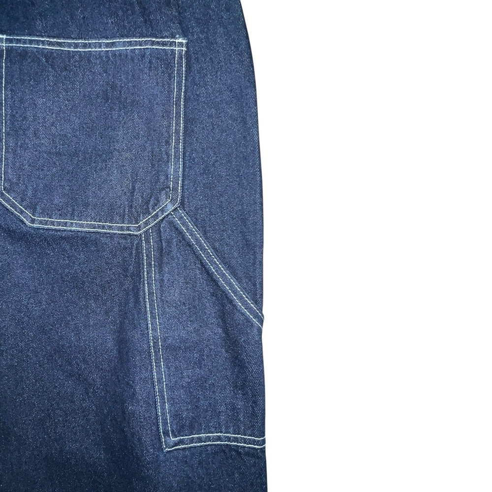 Refuge Denim Carpenter Blue Jeans Size 11 High Rise Wide Leg Utility Workwear - Picture 6 of 14